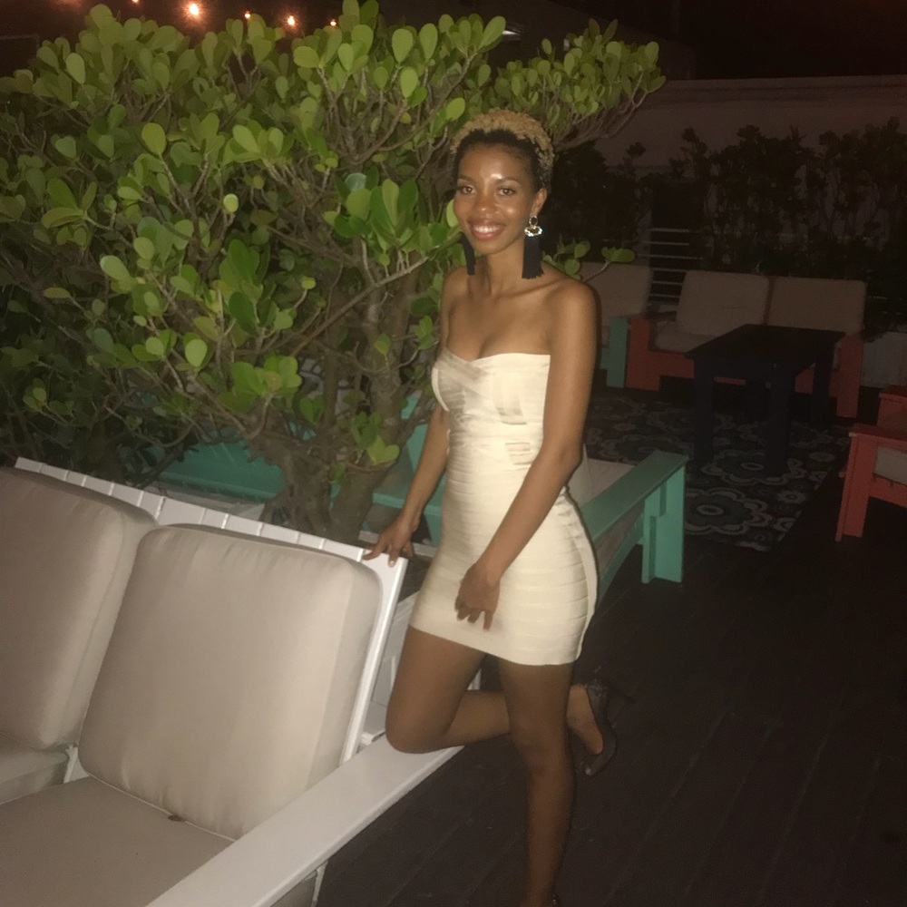 authentic Herve lever bandage dress